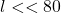 l<<80\,