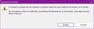 Modificación de las autoridades de certificación