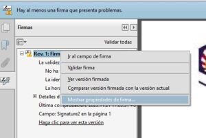 Mostrar propiedades del certificado